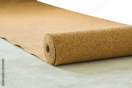 Pith flooring for laying of laminate or a parquet board
