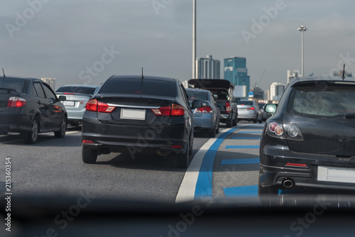 traffic jam on main street