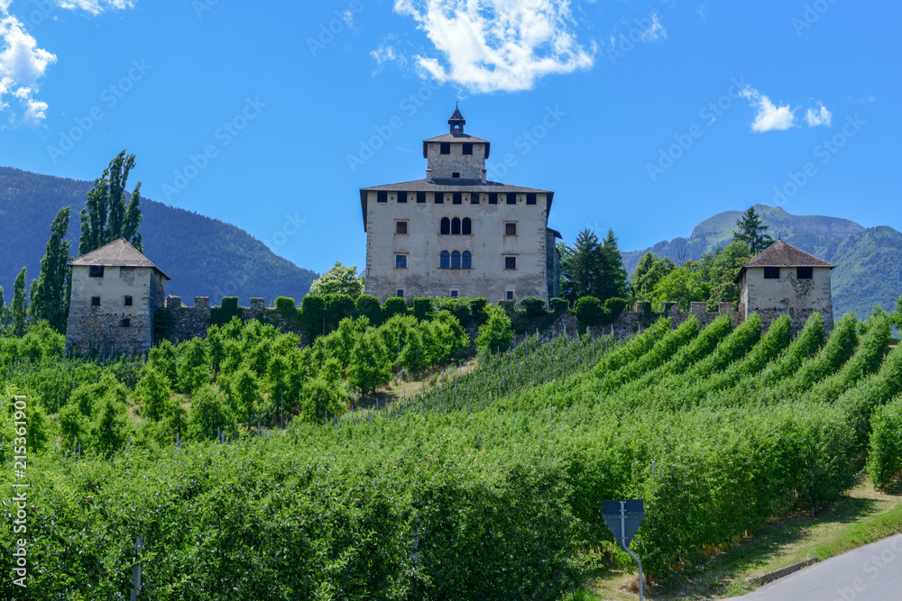 Nanno castle in the countryside of Non Valley on Italy
