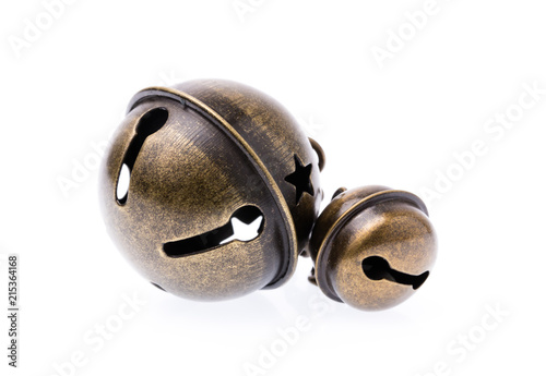 Fotografi small bell isolated on white background.