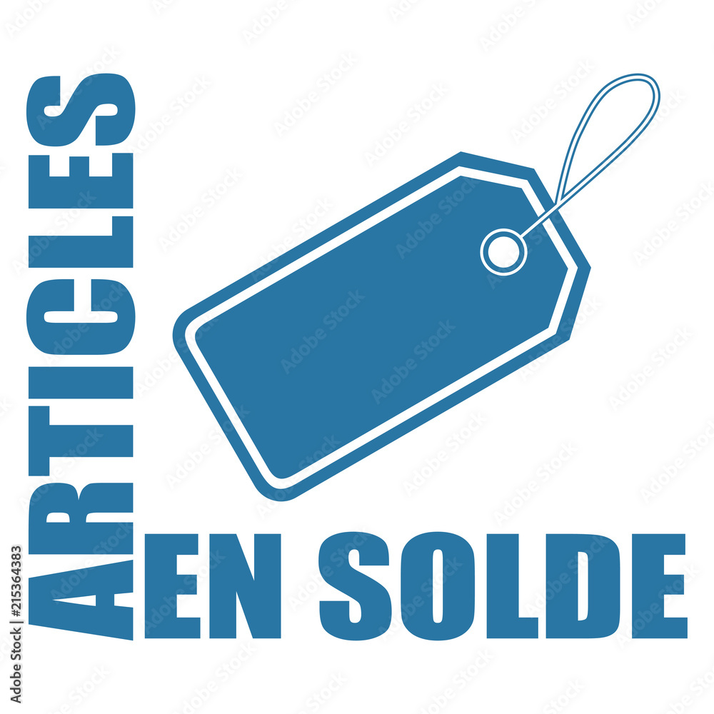 Logo articles en solde.