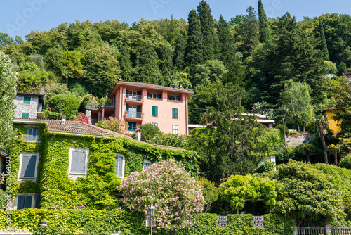 Houses Surrounded by greenery in Varenna on Lake Como