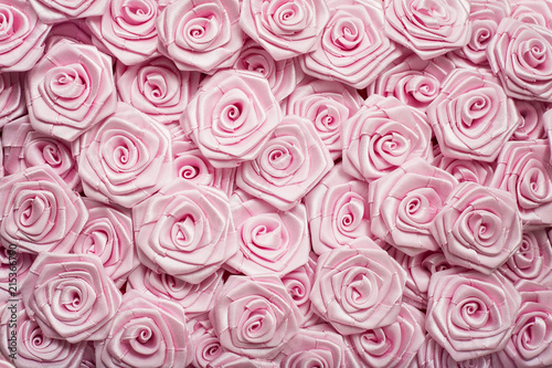 Wedding roses background. Light pink roses, decoration of the wedding party, delicate bride and bridesmaids texture