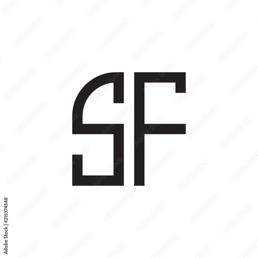 Fototapeta premium two letter monogram logo