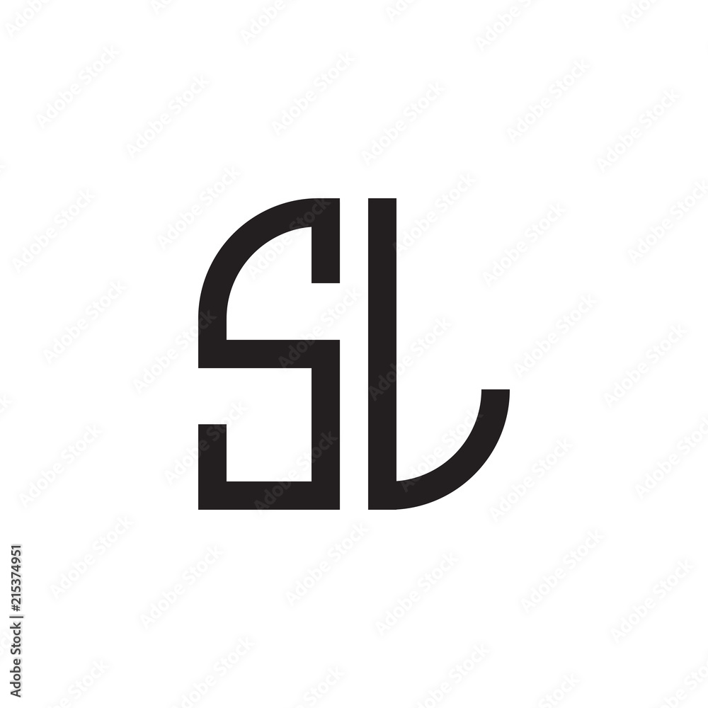 Obraz premium two letter monogram logo