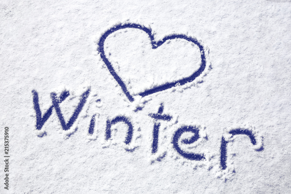 background image with the words love winter on snow background image with the words love winter on snow