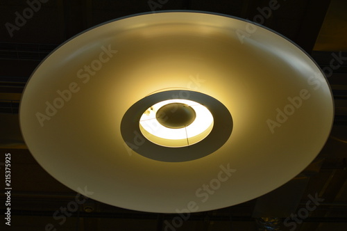 Picturesque Ceiling Lamp. Background Texture Screensaver. photo