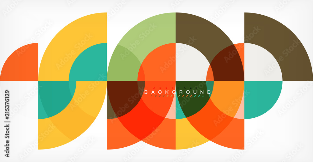 Modern circle abstract background