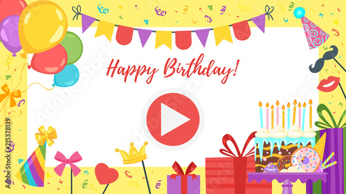 video and photo frame background