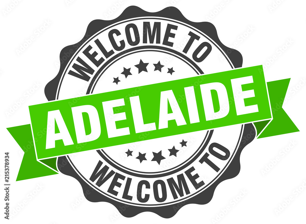 Obraz premium Adelaide round ribbon seal