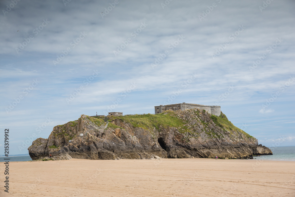 St Catherines Island and fort at Tenby in Pembrokeshire, Wales, UK