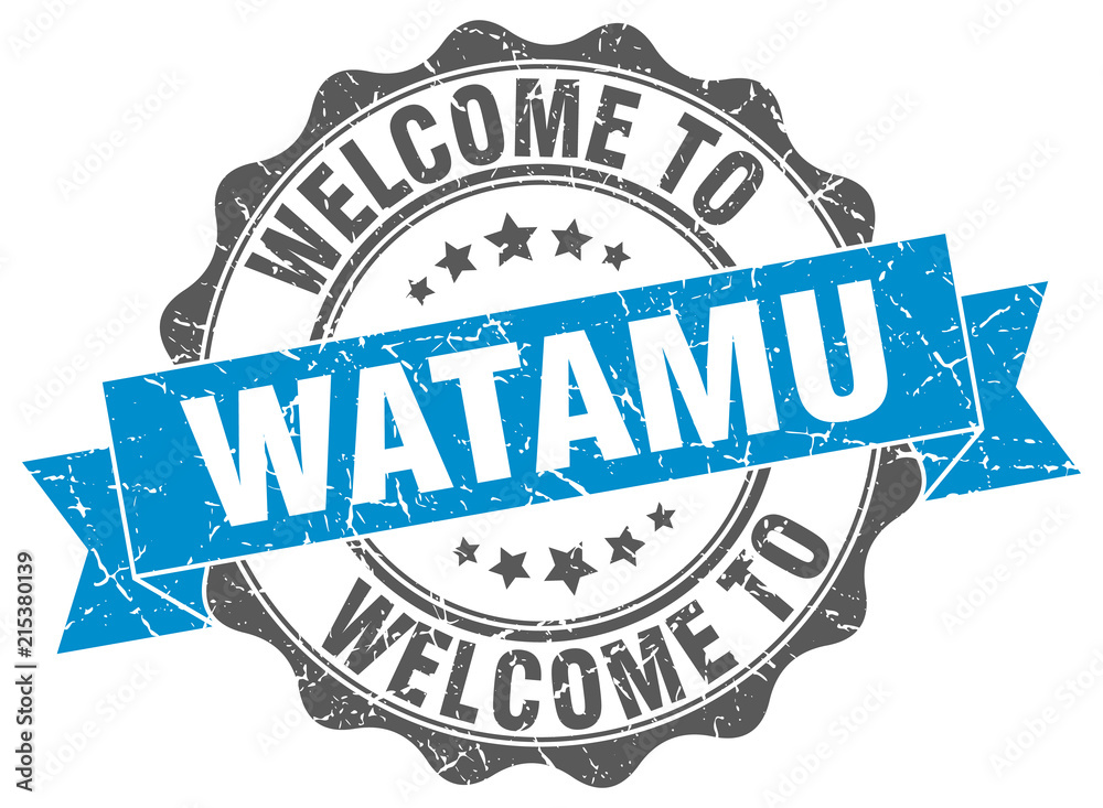 Fototapeta premium Watamu round ribbon seal