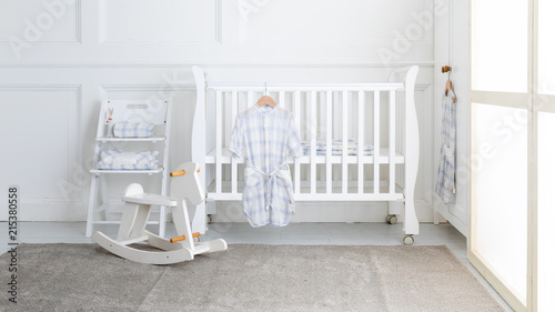 Interior of modern baby room