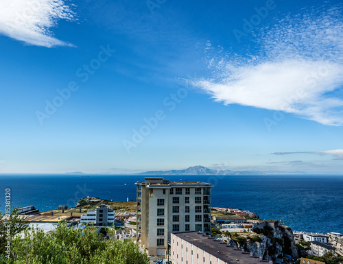 Coast of Gibraltar. Africa is visible.