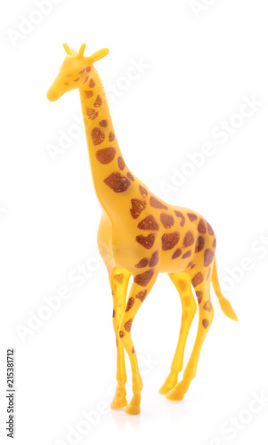 Photography giraffe made out of plastic