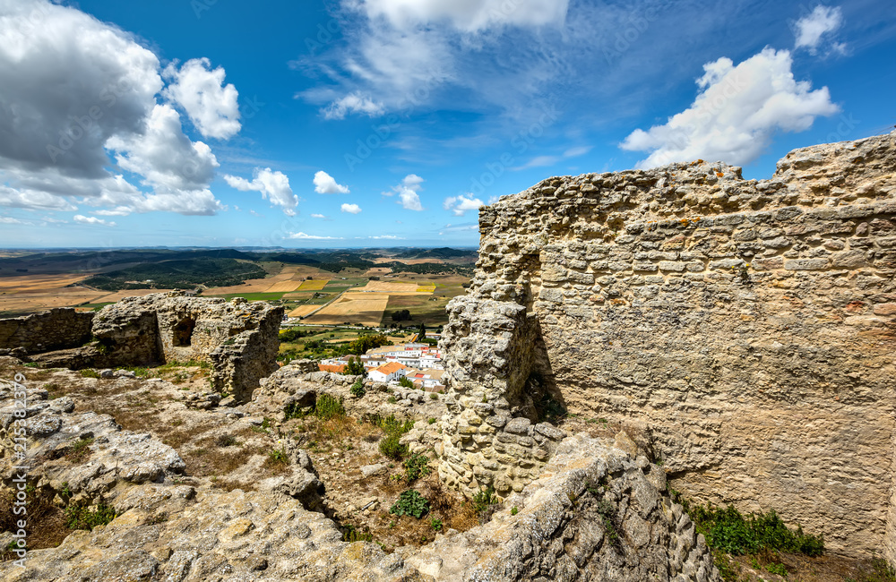 Castle ruins of Medina-Sidonia.