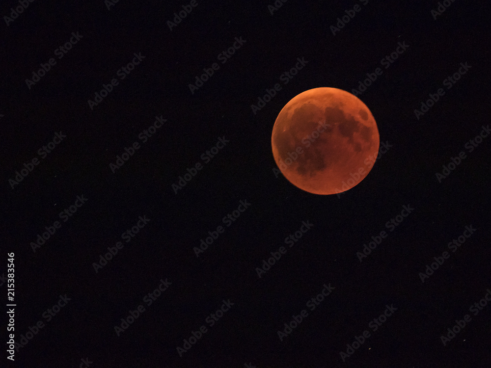 Fototapeta premium Blood Moon, Blutmond (27.7.2018)