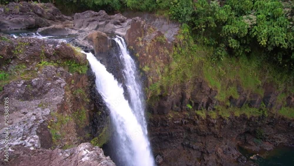 View from the top of Rainbow Falls on the Big Island of Hawaii View from the top of Rainbow Falls on the Big Island of Hawaii