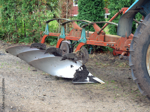 Three furrows plow photo