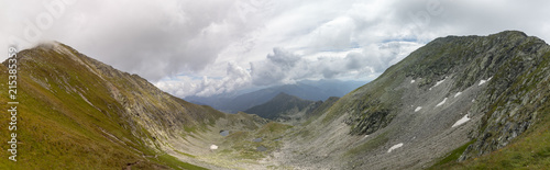 panorama mountain range boesenstein in the low tauern near rottenmann, styria,austria