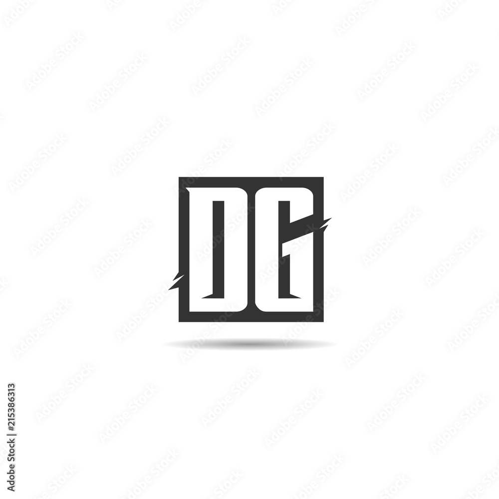 Initial Letter DG Logo Template Design