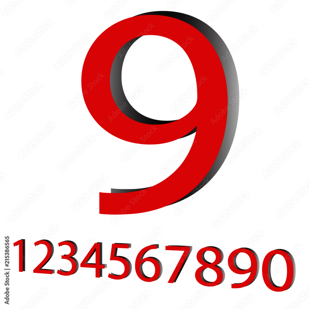 Numbers illustration Numbers illustration