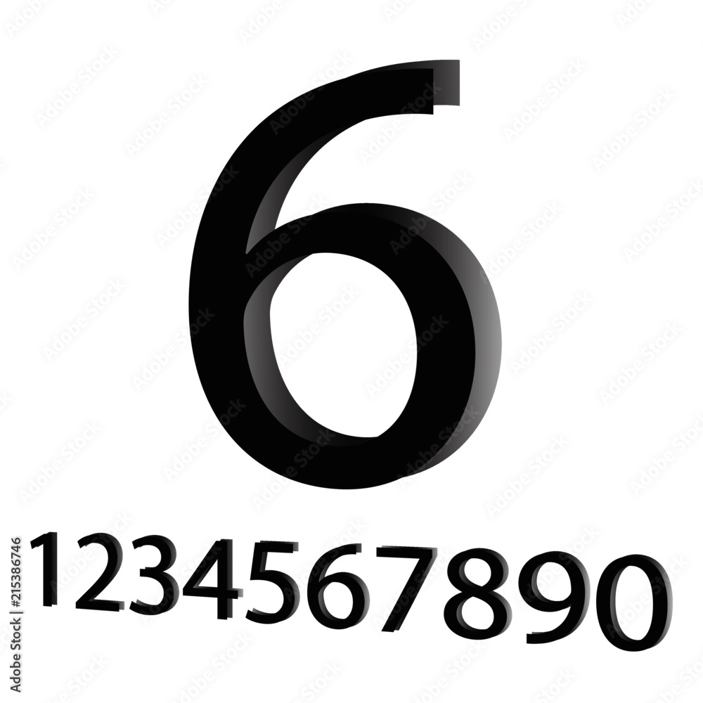 Numbers illustration Numbers illustration