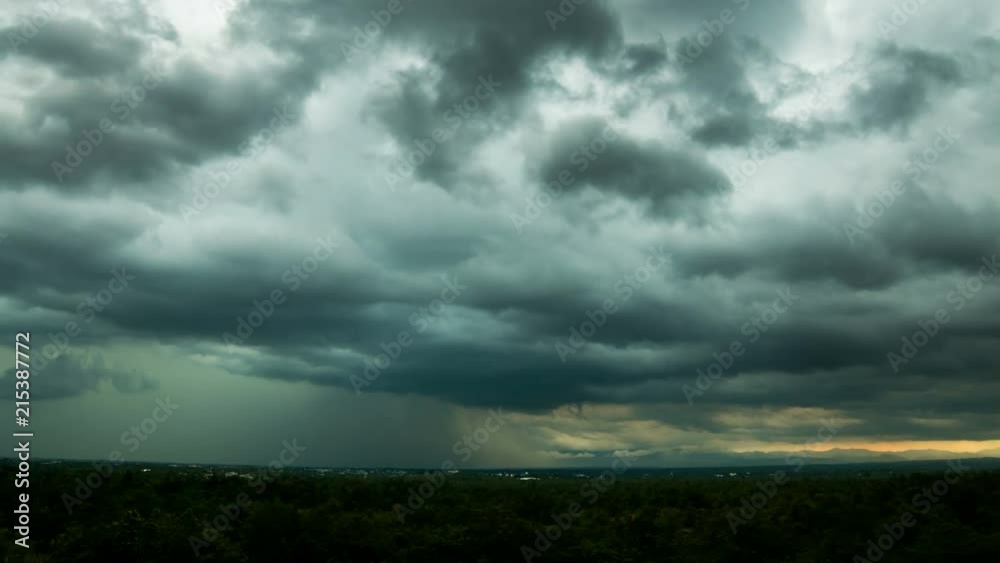 Timelapse Storm Sky clouds with the rain Timelapse Storm Sky clouds with the rain