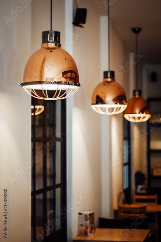 Warm and Vintage Interior Light, Coffee Shop