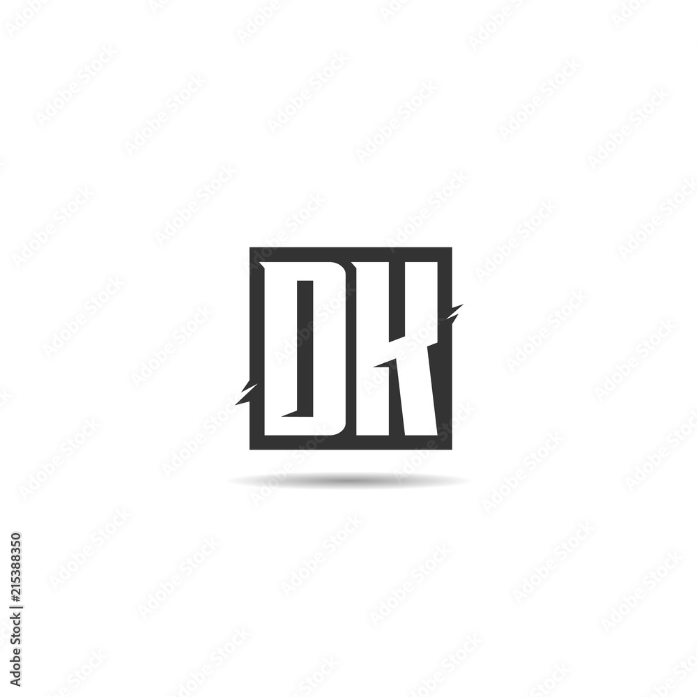 Initial Letter DK Logo Template Design Initial Letter DK Logo Template Design