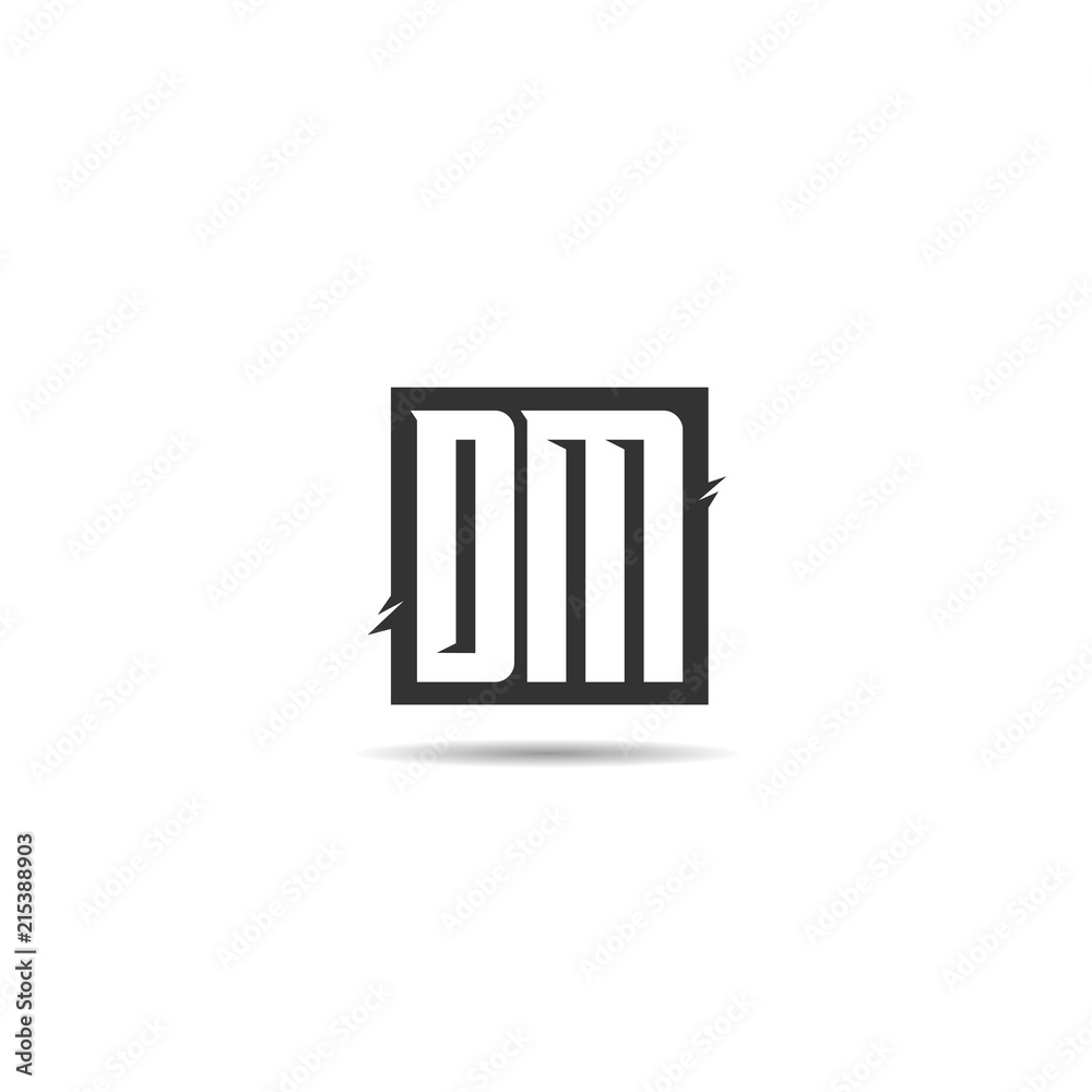 Initial Letter DM Logo Template Design Initial Letter DM Logo Template Design