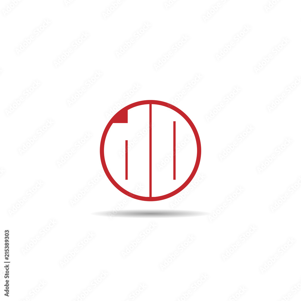 Fototapeta premium Initial Letter DO Logo Template Design