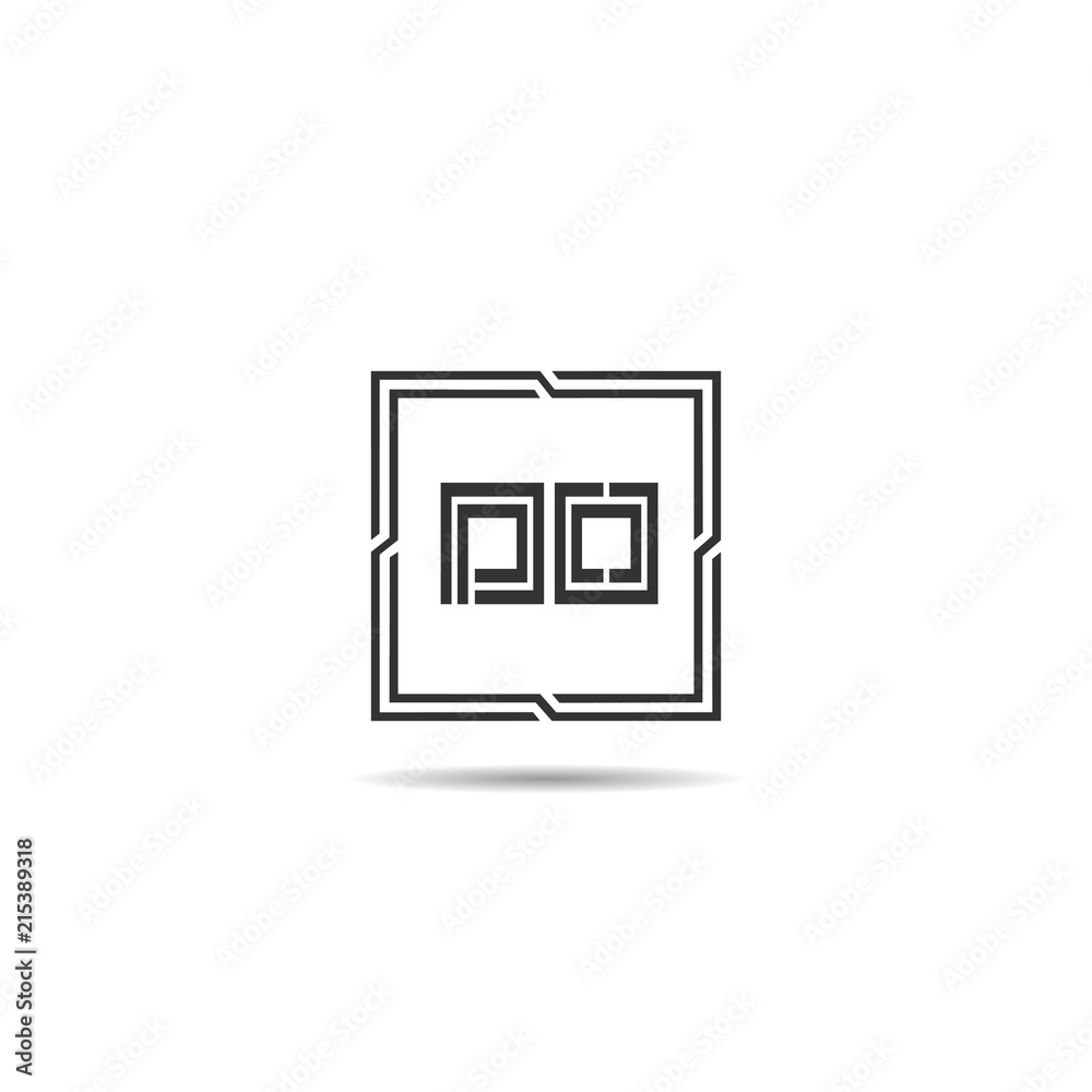 Initial Letter DO Logo Template Design