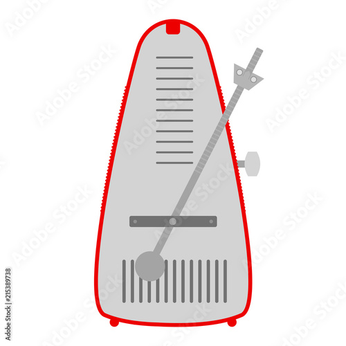 Metronome - flat vector graphic with transparent background
