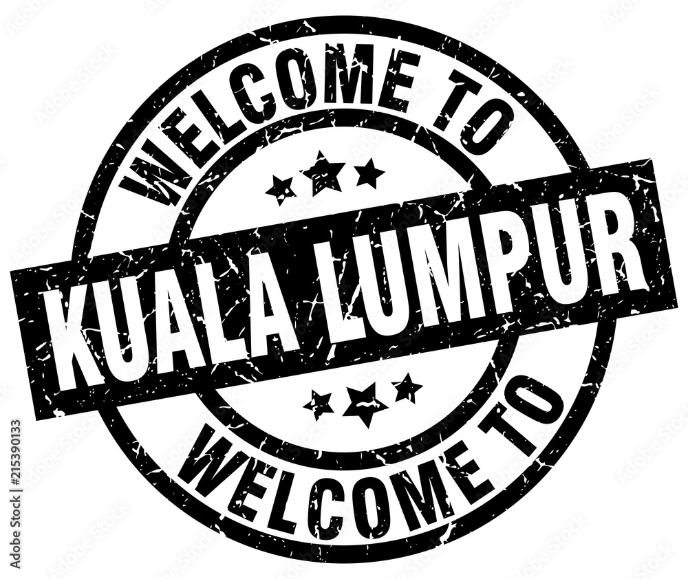 welcome to Kuala Lumpur black stamp welcome to Kuala Lumpur black stamp