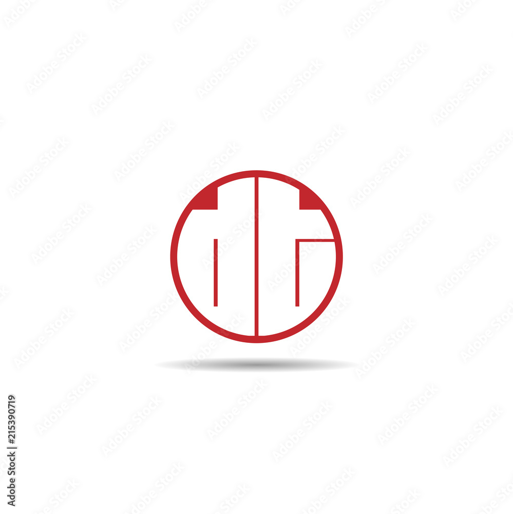 Initial Letter DT Logo Template Design Initial Letter DT Logo Template Design
