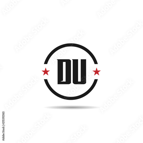 Initial Letter DU Logo Template Design