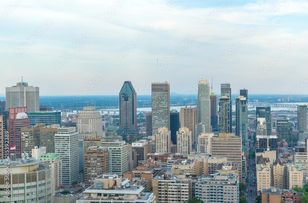 Fototapeta premium Montreal Skyline in summer, Canada