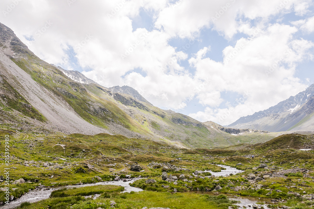 Flüela, Flüelapass, Passstrasse, Passhöhe, Bergbach, Quelle, Susch, Davos, Bergstrasse, Wanderweg, Alpen, Unterengadin, Graubünden, Sommer, Schweiz Flüela, Flüelapass, Passstrasse, Passhöhe, Bergbach, Quelle, Susch, Davos, Bergstrasse, Wanderweg, Alpen, Unterengadin, Graubünden, Sommer, Schweiz
