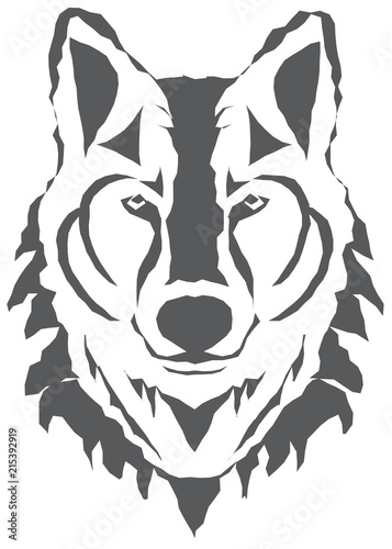 Vector Wolf Head Silhouette