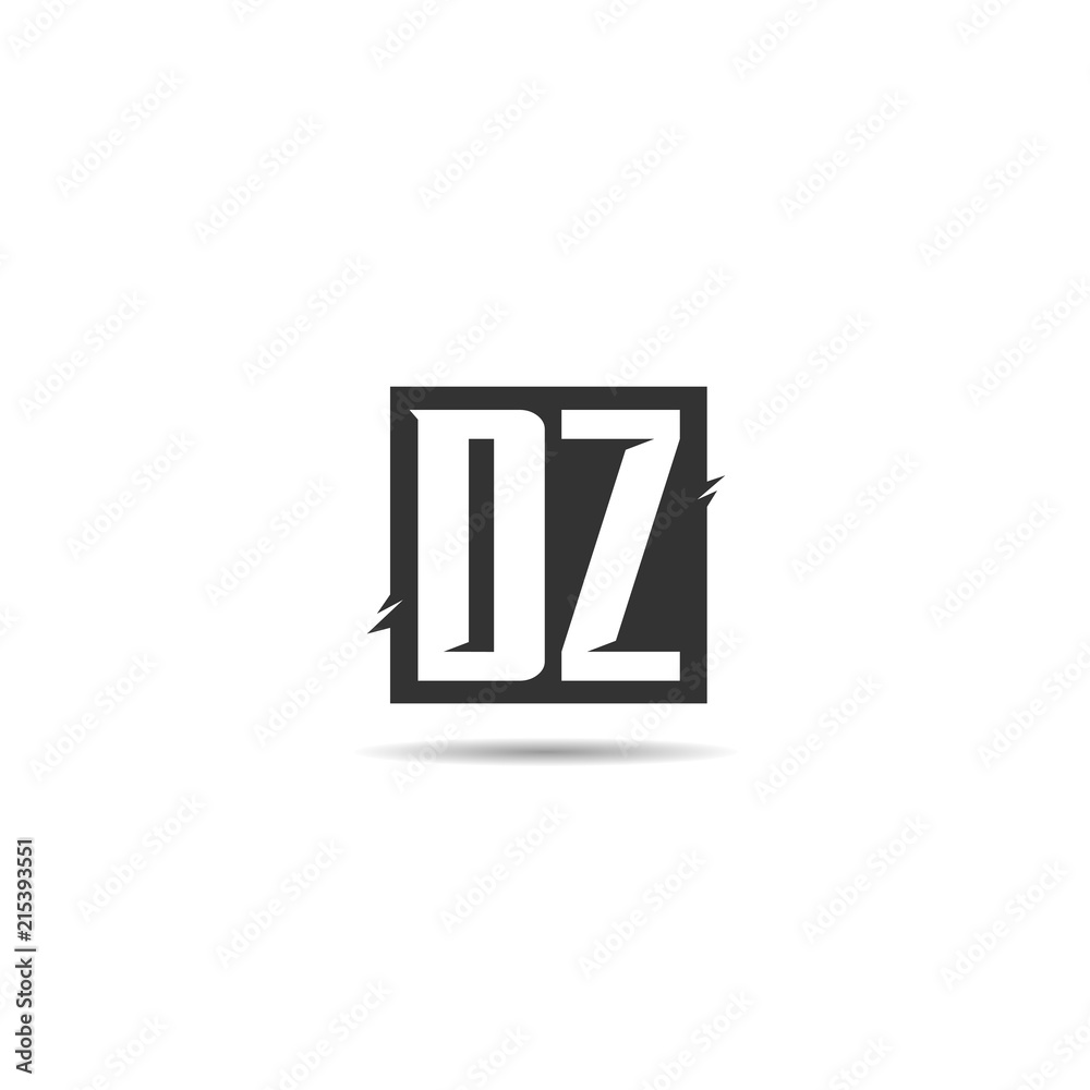 Obraz premium Initial Letter DZ Logo Template Design