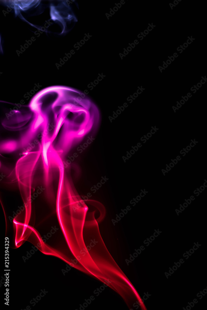 Abstract smoke isolated on black background. (Pink and Red colors) No. 2 Abstract smoke isolated on black background. (Pink and Red colors) No. 2