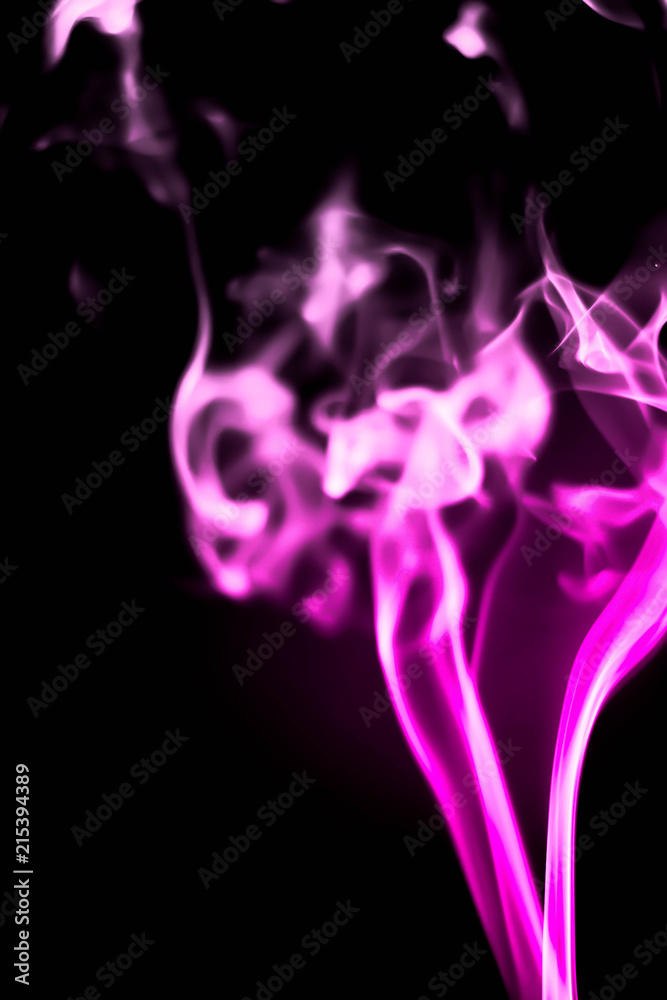 Abstract smoke isolated on black background. (Pink color) Abstract smoke isolated on black background. (Pink color)