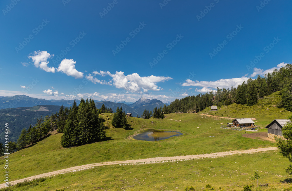 Hiking Panorama Views In The Alps Around Lake Weissensee Carinthia Austria