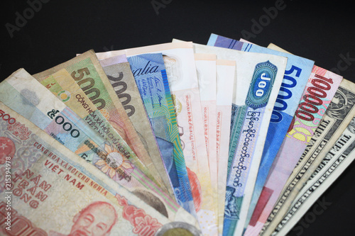 Money for many country at south east Asia.