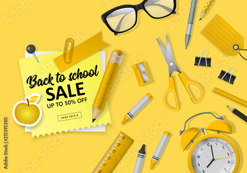 Back to school banner design