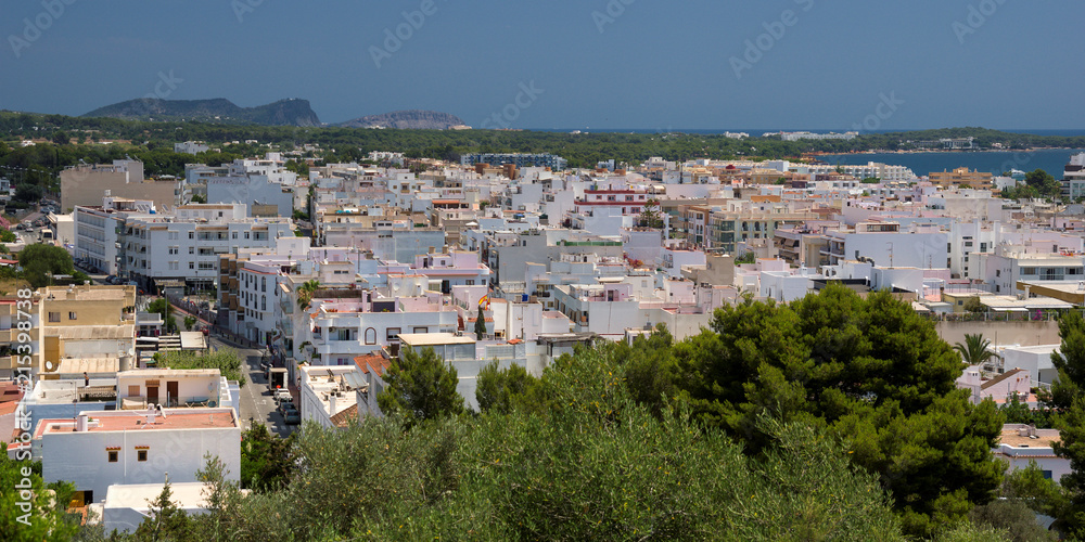 Panorama Santa Eularia auf Ibiza
