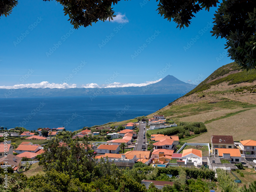 Mount Pico from Velas, Sao Jorge Island Mount Pico from Velas, Sao Jorge Island
