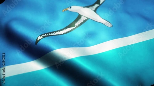 Waving Flag of Midway Island photo