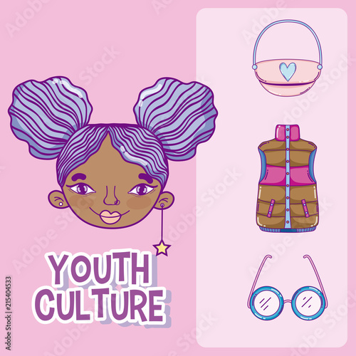 Youth culture cartoon